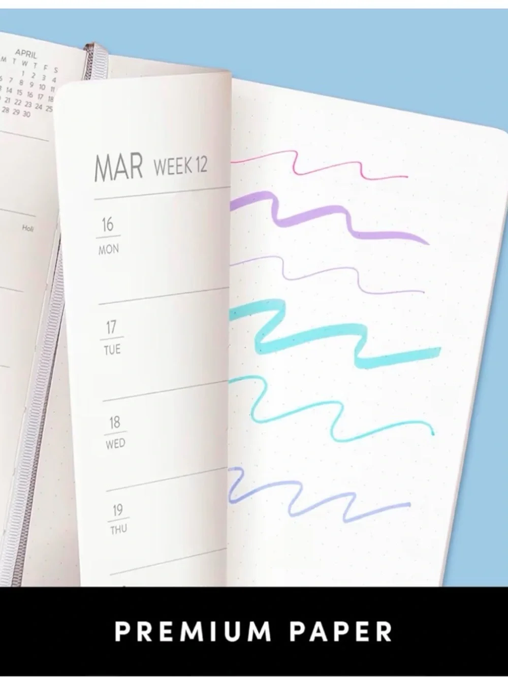 2026 Black Weekly & Monthly Planner